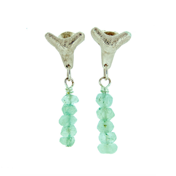 Shark Tooth Sparkle with 5 Aquamarines
